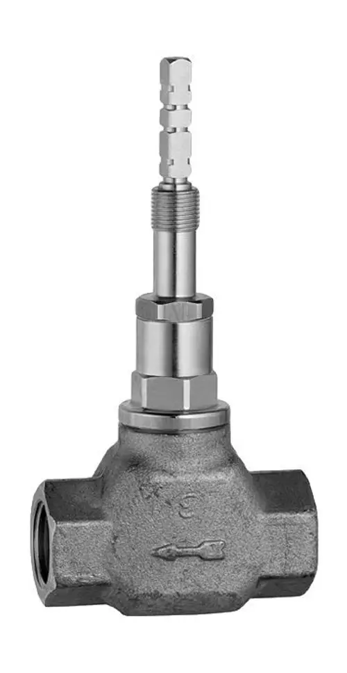 Oberteil aus Metall mit einer Anschlussmöglichkeit für Hydrauliksysteme, gekennzeichnet mit dem Markennamen HANSA.